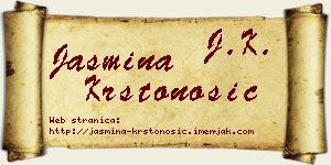 Jasmina Krstonošić vizit kartica